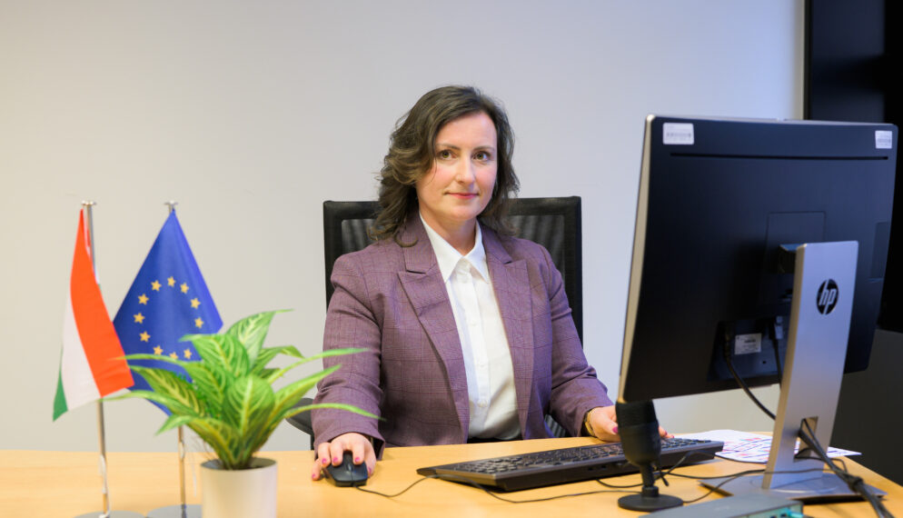 Viktoria FERENC in the EP in Strasbourg